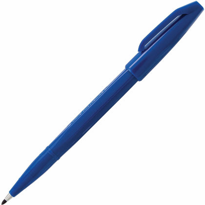 Pentel Sign Pens: Bold Blue Ink Water-Based - 1 Dozen - Pens