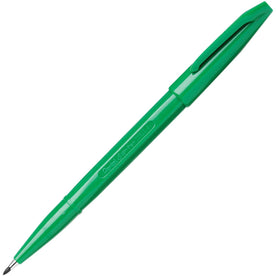Pentel Sign Pens: Bold Green Ink Water-Based - 1 Dozen - Pens