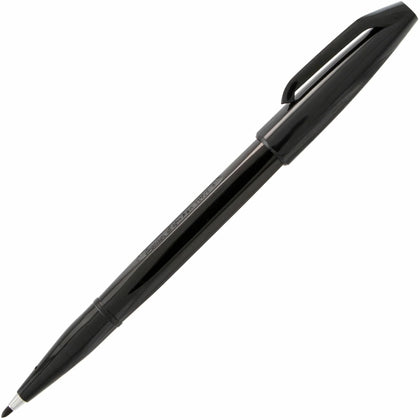 Pentel Sign Pens: Bold Point Black Ink Water-Based - Fiber Tip - Pens