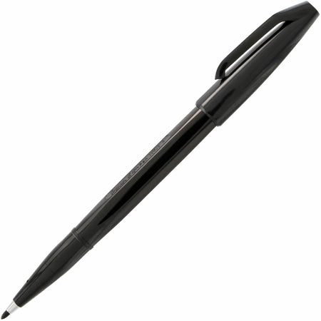 Pentel Sign Pens: Bold Point Black Ink Water-Based - Fiber Tip - Pens