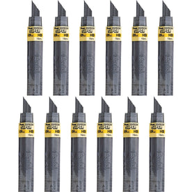 Pentel Super Hi-Polymer 0.9mm HB Black Leads - Bold Point - 15/Tube - Refills