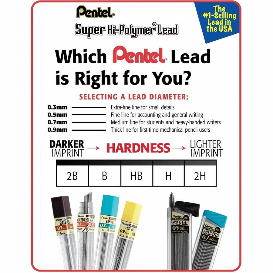 Pentel Super Hi-Polymer Leads - Alternate-Image1