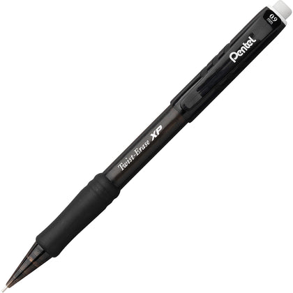Pentel Twist-Erase Express 0.9mm Pencils - Smoke Lead - Refillable - 1 Dozen