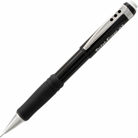 Pentel Twist-Erase III Mechanical Pencil: 0.5mm HB Lead Refillable - Black Barrel - Pencils