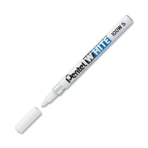 Pentel White Bullet Marker - Felt Tip Ink - 1 - Markers & Dry-Erase