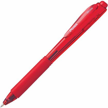 Pentel WOW! Red Ballpoint Pens - 1mm Medium Point - Retractable - 1 Dozen