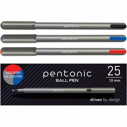 Pentonic Ballpoint Pen Set: 1mm Multi Ink Nickel Silver Tip - Pens
