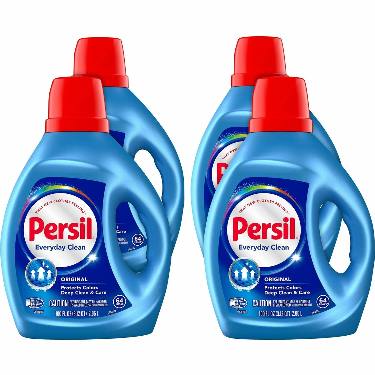 Persil ProClean Power-Liquid Detergent - Original Scent - 100 fl oz - 4/Carton - Laundry Cleaning & Supplies