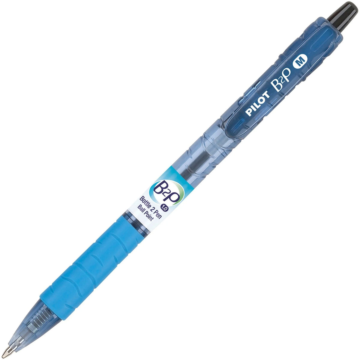 Pilot B2P BeGreen Med Point Ballpoint Pens - Refillable Gel Ink - 1 Dozen