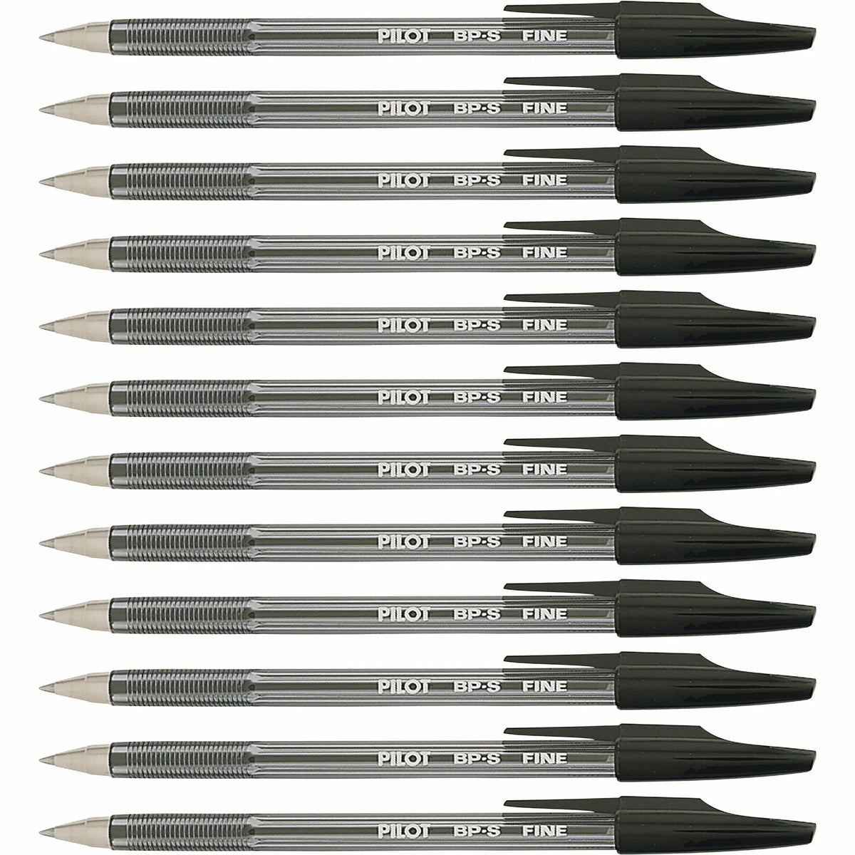 Pilot Better BP-S Ball Stick Pens - 0.7mm Fine Point - Refillable - Black Ink