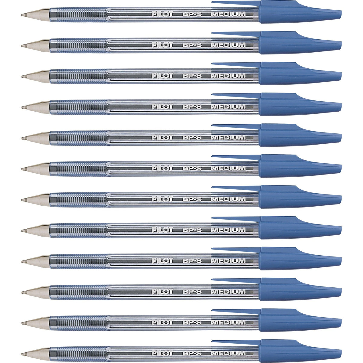 Pilot Better BP-S Ball Stick Pens - 1mm Medium Point - Blue Ink - 1 Dozen
