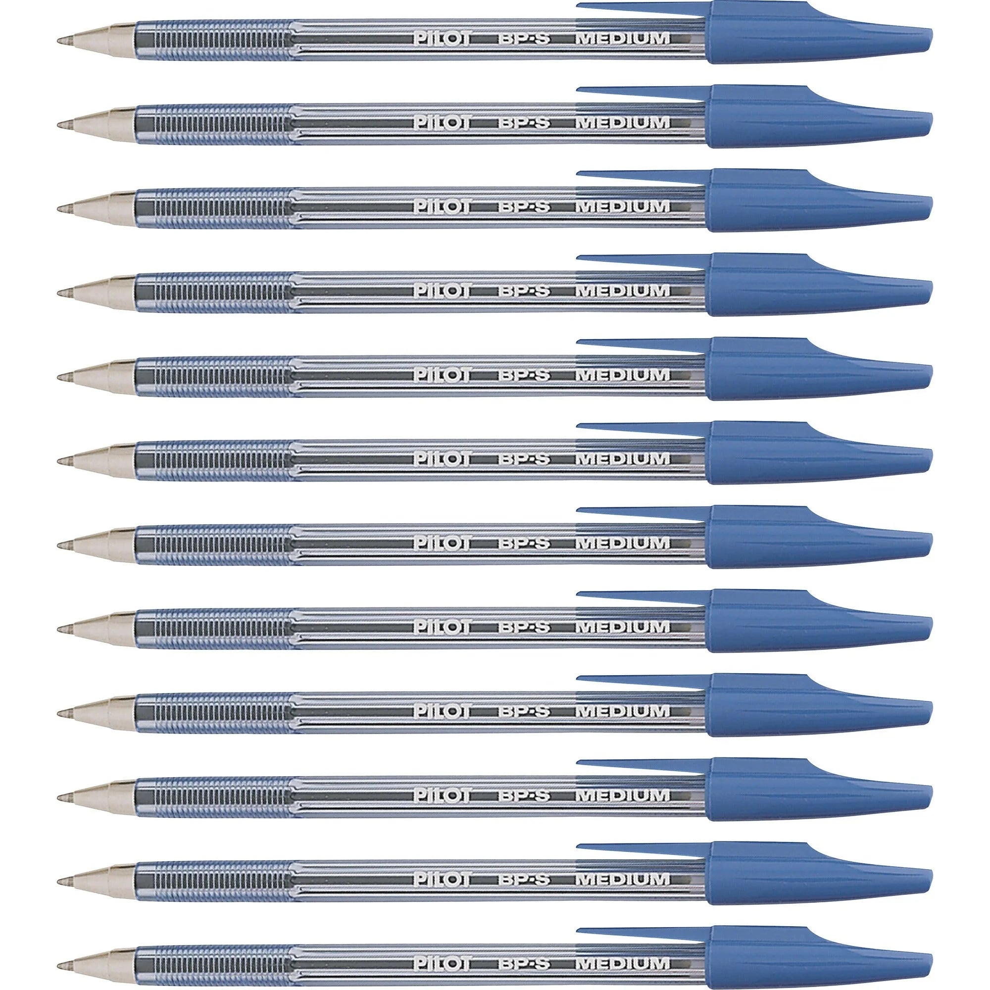 Pilot Better BP-S Ball Stick Pens - 1mm Medium Point - Blue Ink - 1 Dozen