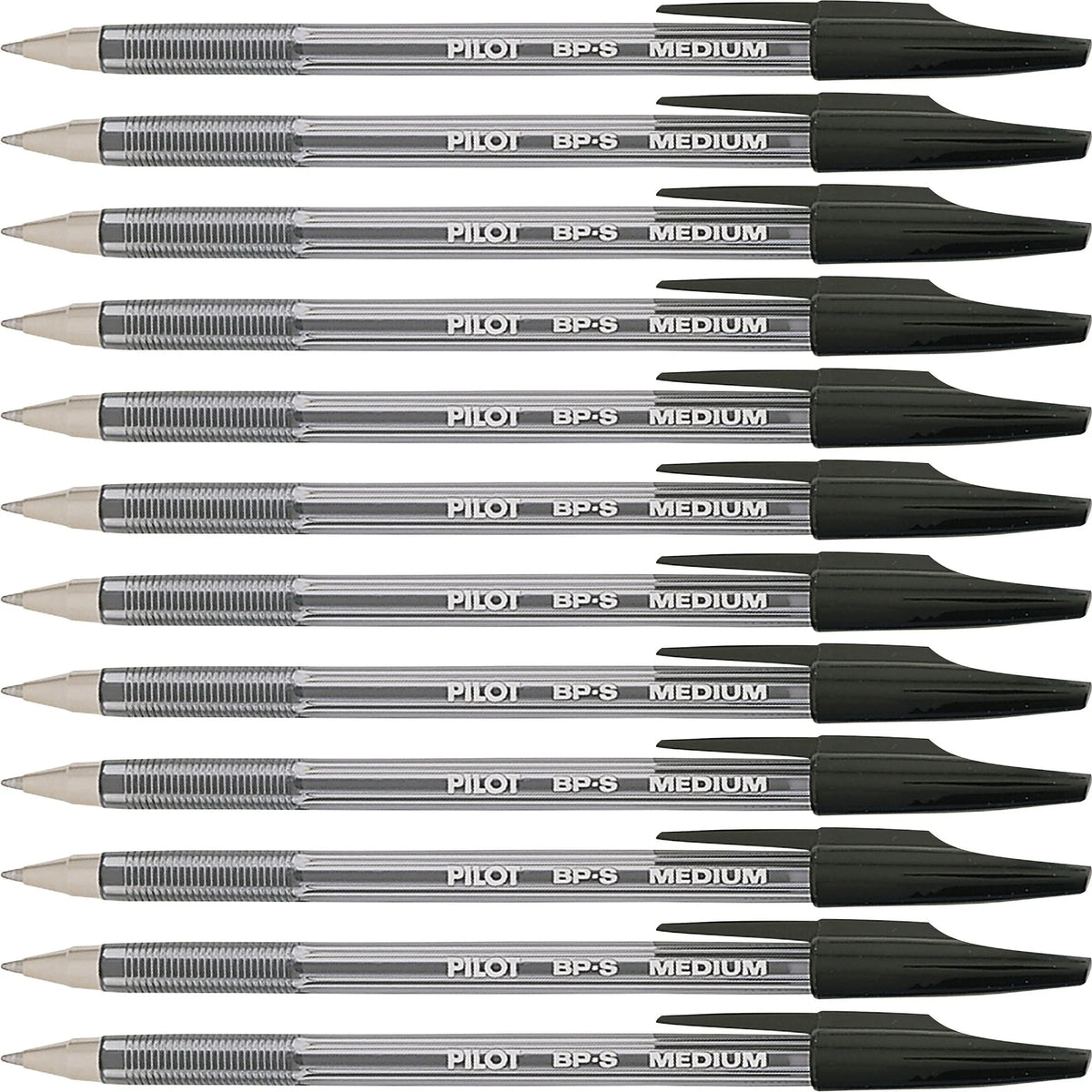 Pilot Better BP-S Ball Stick Pens: 1mm Medium Point Refillable Black Ink - Pens