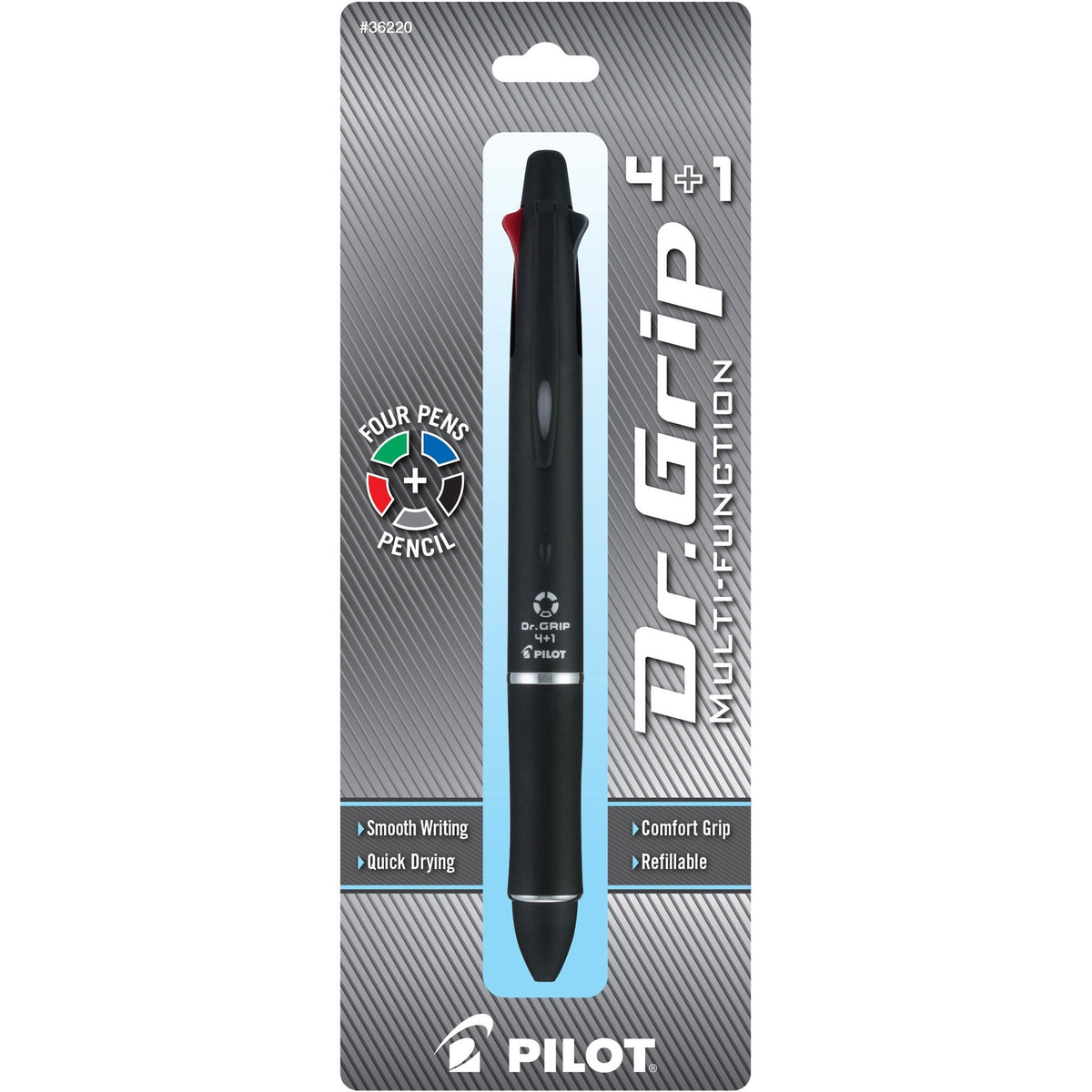 Pilot Dr. Grip Multi 4Plus1 Retractable Pen/Pencil - 2000