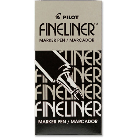 Pilot Fineliner Markers: 0.7mm Fine Point Black Ink - Acrylic Fiber Tip - Markers & Dry-Erase