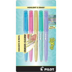 Pilot FriXion Light Pastel Highlighters - Chisel Marker - Erasable Ink - 5 Pack