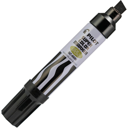 Pilot Jumbo Chisel Permanent Marker - Black Ink - Refillable - 1 Each - Markers & Dry-Erase