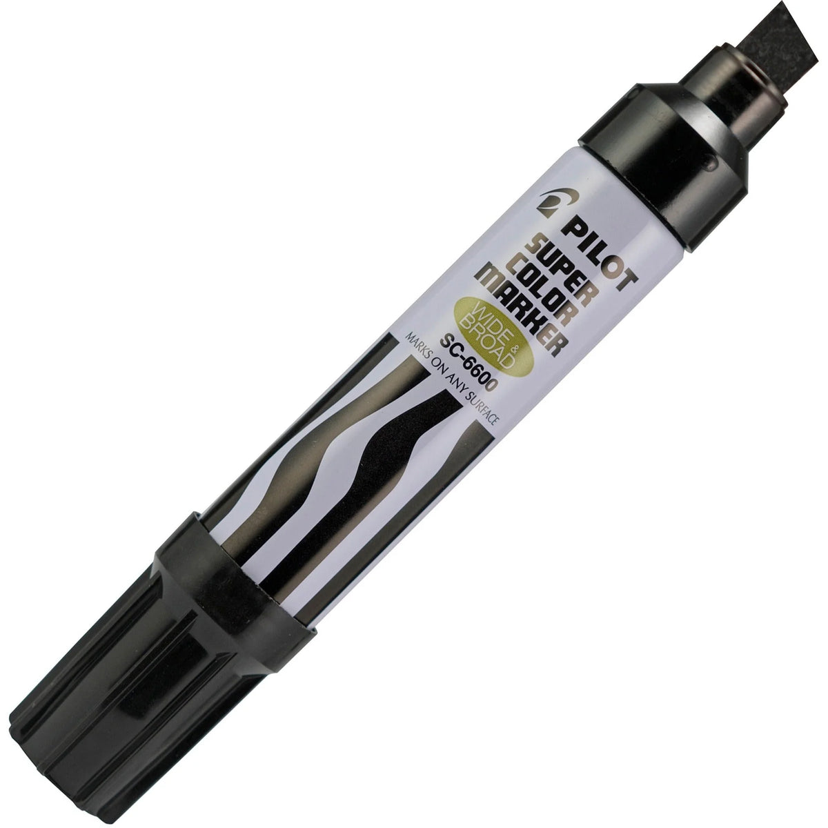 Pilot Jumbo Chisel Permanent Marker - Black Ink - Refillable - 1 Each - Markers & Dry-Erase