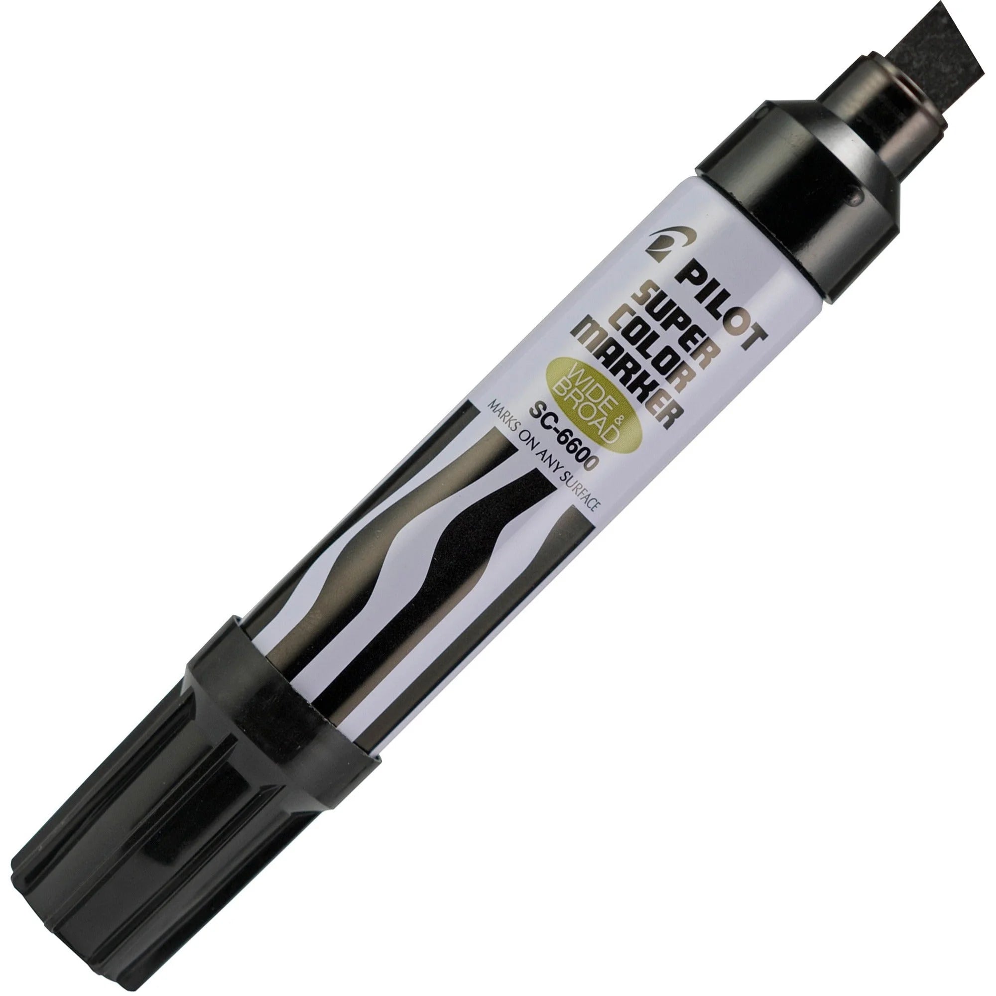 Pilot Jumbo Chisel Permanent Marker - Black Ink - Refillable - 1 Each - Markers & Dry-Erase
