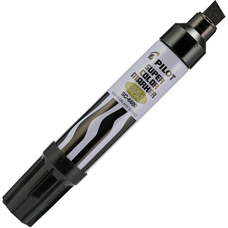 Pilot Jumbo Chisel Permanent Marker - Black Ink - Refillable - 1 Each - Markers & Dry-Erase