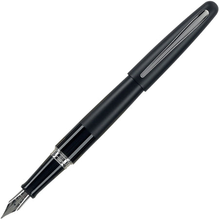 Pilot Metropolitan Fountain Pen: Medium Nib Refillable Black Brass Barrel - Pens