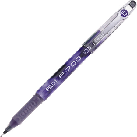 Pilot P700 Gel Rollerball Pens - Fine Point Purple Ink - 0.7mm - 1 Dozen
