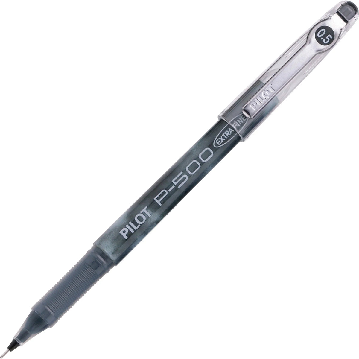 Pilot Precise P-500 Gel Rolling Ball Pens - Extra-Fine Point - Black Ink - 1 Dozen