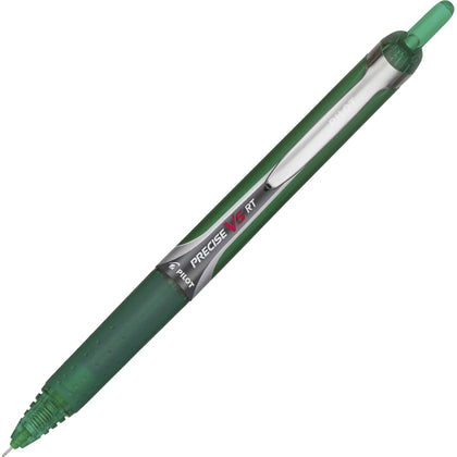 Pilot Precise V5 RT: 0.5mm Green Ink Rollerball Pen - Pens