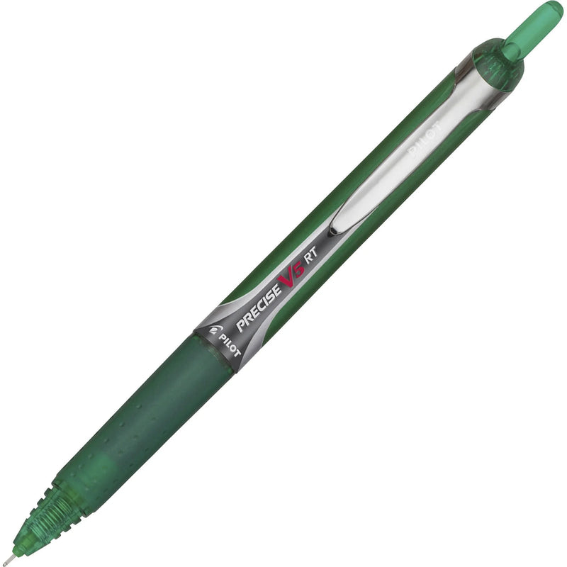 Pilot Precise V5 RT: 0.5mm Green Ink Rollerball Pen - Pens
