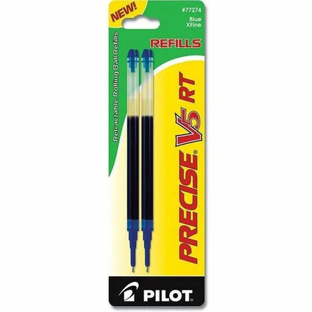 Pilot Precise V5 RT Pen Refills - 0.50mm Blue Ink - 2 Pack