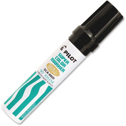 Pilot Super Color Jumbo Marker: Extra Broad Chisel Point Refillable Black Ink - Markers & Dry-Erase