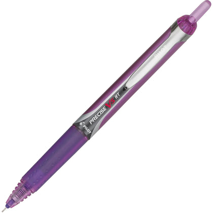 Pilot V5RT Rolling Ball Pen: 0.5mm Extra Fine Point Purple Ink Refillable - Pens