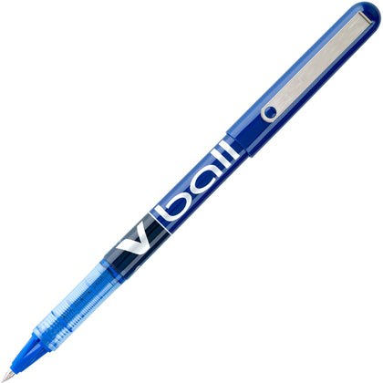Pilot Vball Liquid Ink Pens: 0.5mm Fine Point Blue - 1 Dozen - Pens
