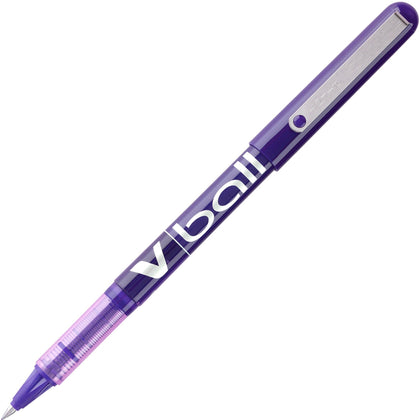 Pilot Vball Liquid Ink Pens - Fine 0.5mm Point - Purple - 1 Dozen