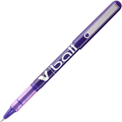 Pilot Vball Liquid Ink Pens - Fine 0.5mm Point - Purple - 1 Dozen