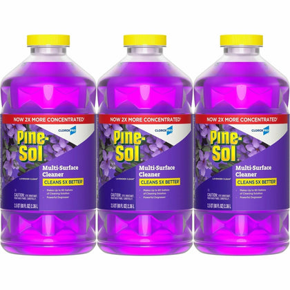 Pine-Sol Multi-Surface Cleaner - Lavender Scent - 80 fl oz - 3/Carton - Disinfectants