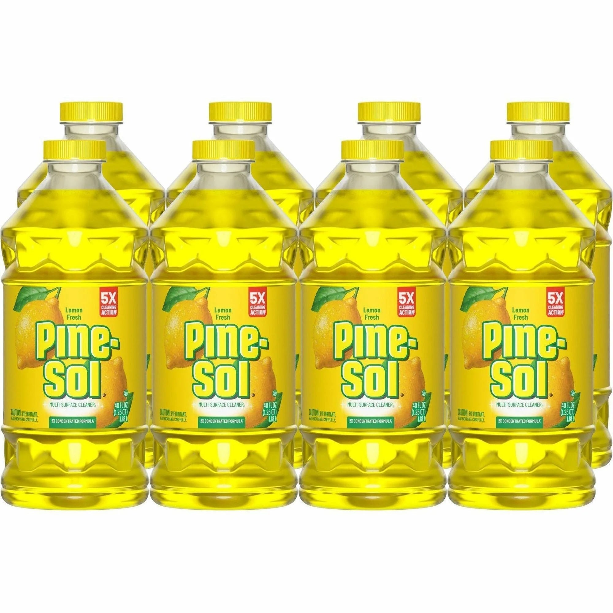 Pine-Sol Multi-Surface Cleaner: Lemon Fresh Scent 40 fl oz - Concentrated Liquid - Disinfectants