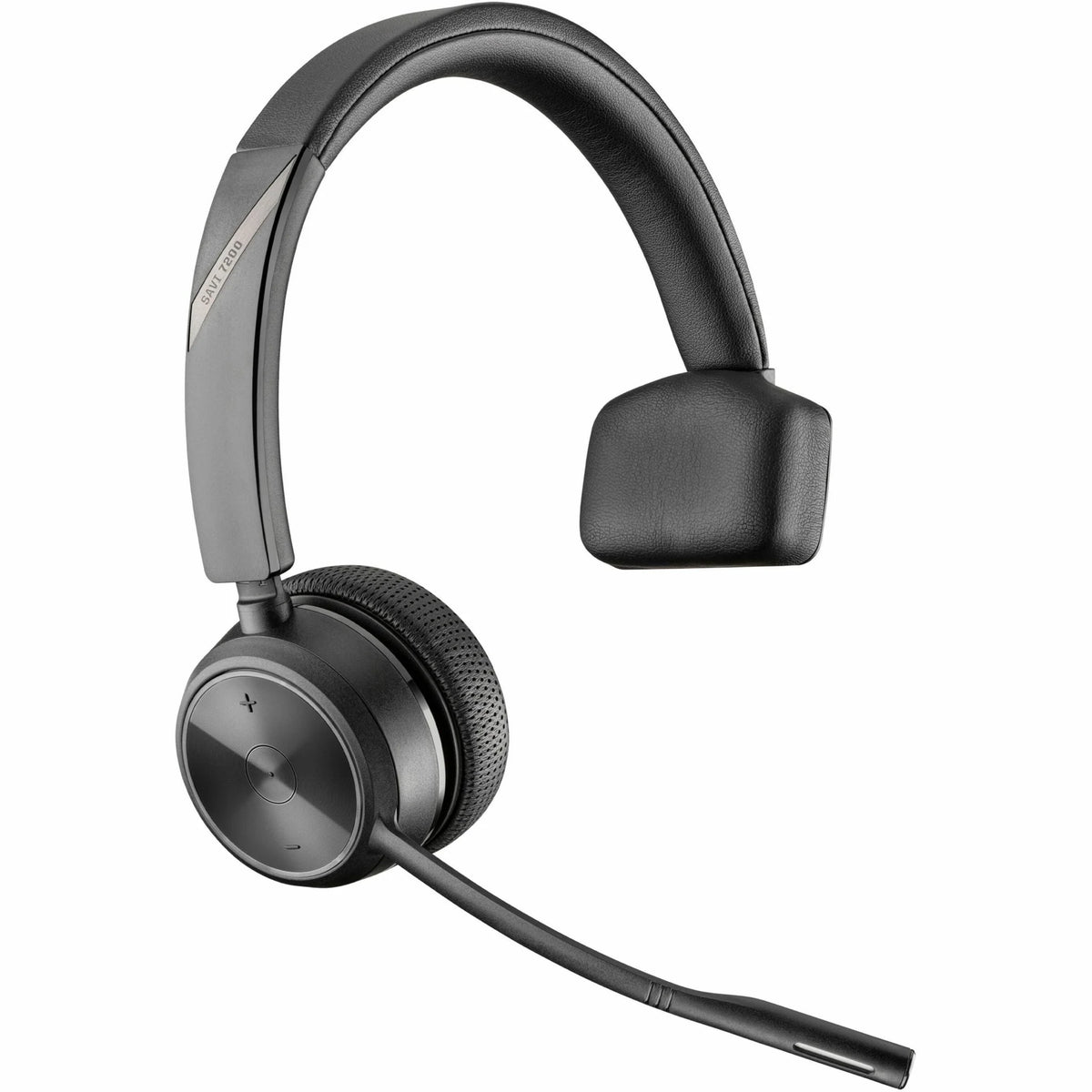Poly Savi 7210 Office DECT Headset - Mono Wired/Wireless - Noise Cancelling Mic - Black - Headphones