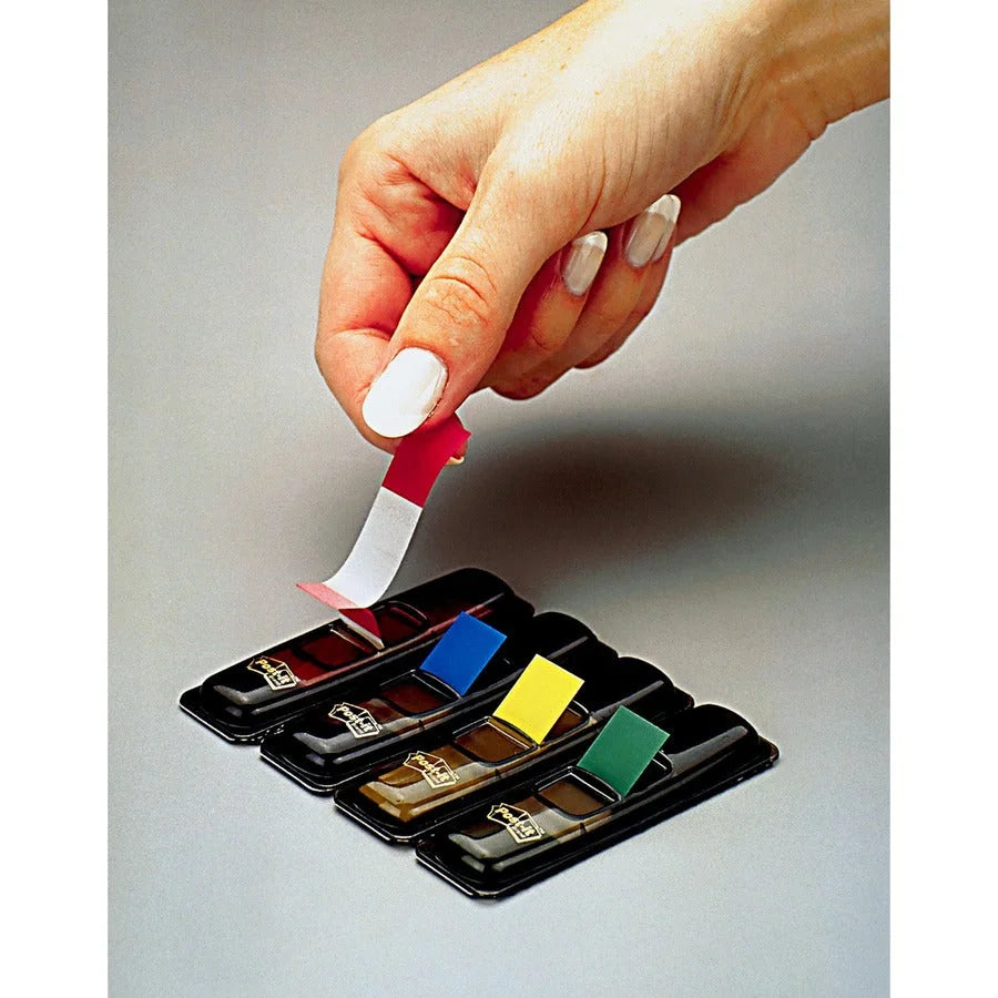Post-it Flags: 140-Pack Assorted Colors 1/2’’ x 1 3/4’’ - Dispenser Included - Indexing Flags