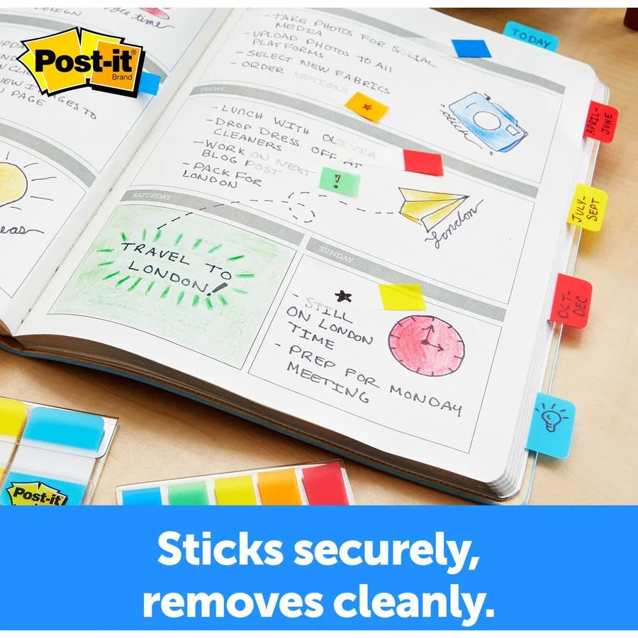 Post-it® Alternating Tabs - 36 Pack of Self-adhesive Colorful - Index Accessories & Page Markers