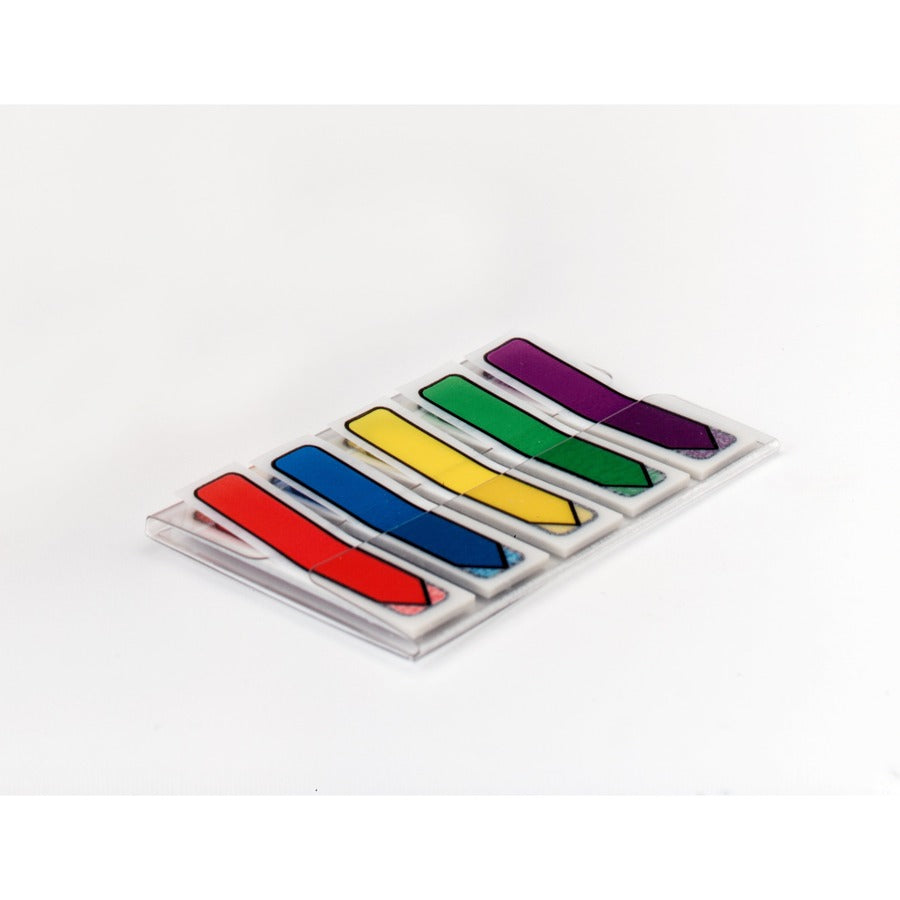 Post-it® Arrow Flags in On-the-Go Dispenser - Bright Colors - Alternate-Image1