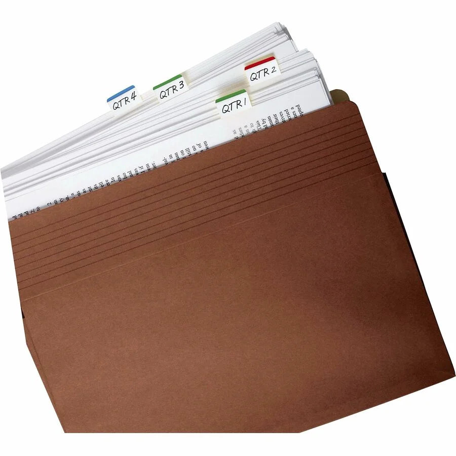 Post-it® Durable Tabs: 1.50’’ x 1’’ Tabs in Green Red Blue - Repositionable - 66 Pack - Index Accessories & Page Markers