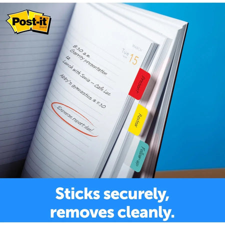 Post-it® Durable Tabs: 36 Write-on Tabs - Colorful Wear & Tear Resistant - Index Accessories Page Markers