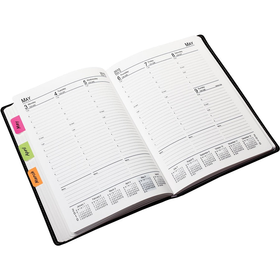 Post-it® Durable Tabs - 1.50’’ Tab Height x 1’’ Width - Removable - Pink Purple Orange Semi-transparent Tab(s) - Index