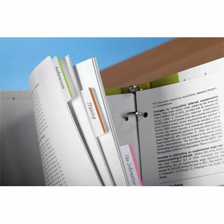 Post-it® Durable Tabs: Write-on 1.50’’ x 2’’ Tabs - Assorted Colors - Repositionable - 24/Pack - Index Accessories &