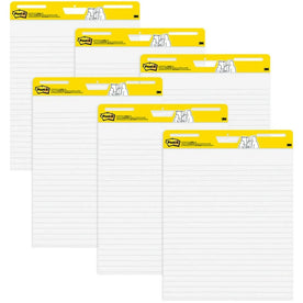 Post-it® Easel Pad: 30 Sheets Ruled Self-Stick - 6/Carton - Pads