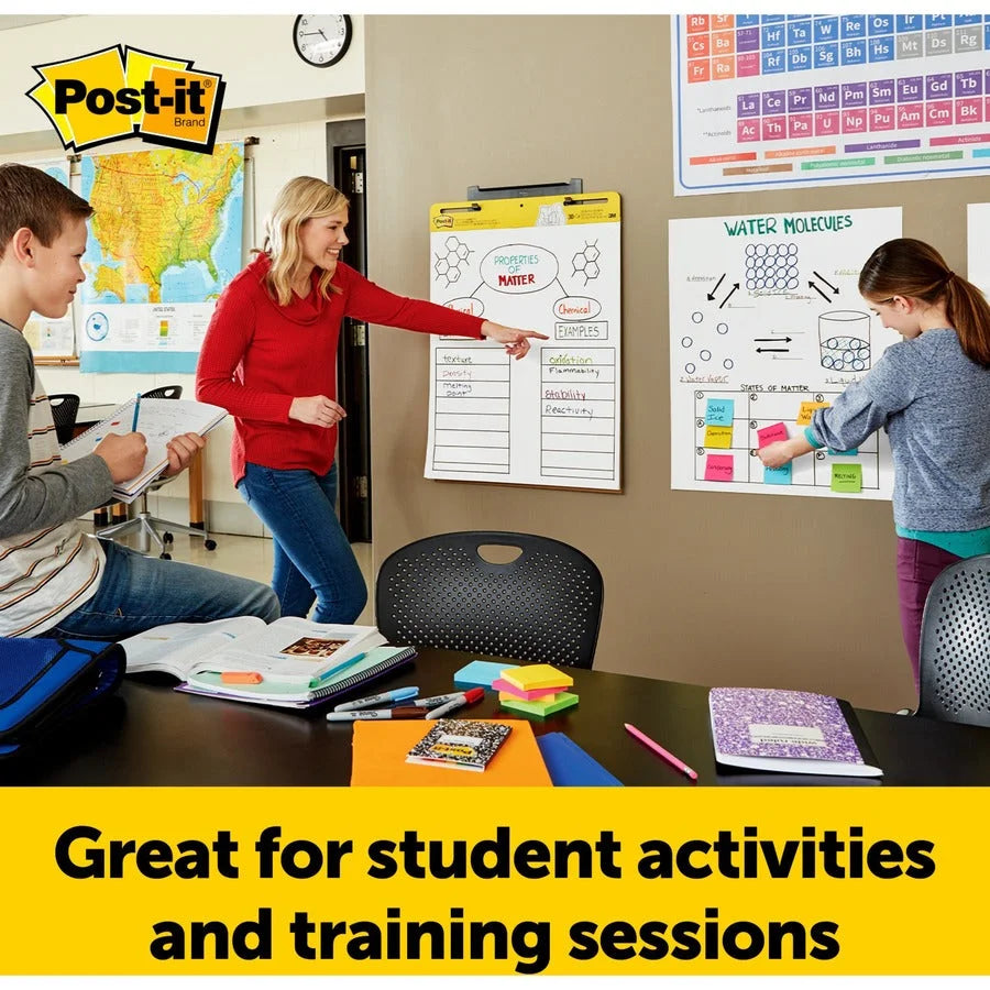 Post-it® Easel Pads: Plain White Sheets Self-Stick Repositionable - Pads