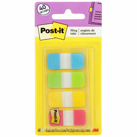 Post-it® Easy Dispenser Tabs - Colorful Self-adhesive - 40 Pack - Index Accessories & Page Markers