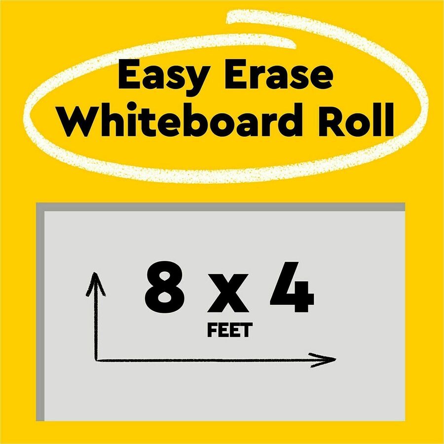 Post-it&reg; Easy Erase Whiteboard Roll, 8'x4' - Alternate-Image1