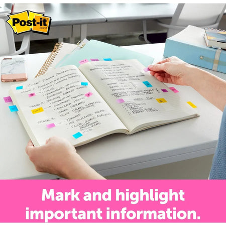 Post-it® Flag Value Pack - 328 Flags - Assorted Colors - Dispenser Included - Indexing